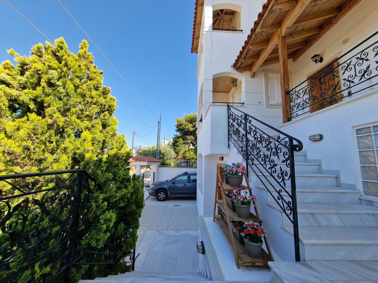 The Mirador Boutique Villa With Scenic Sea View Porto Rafti Exterior photo