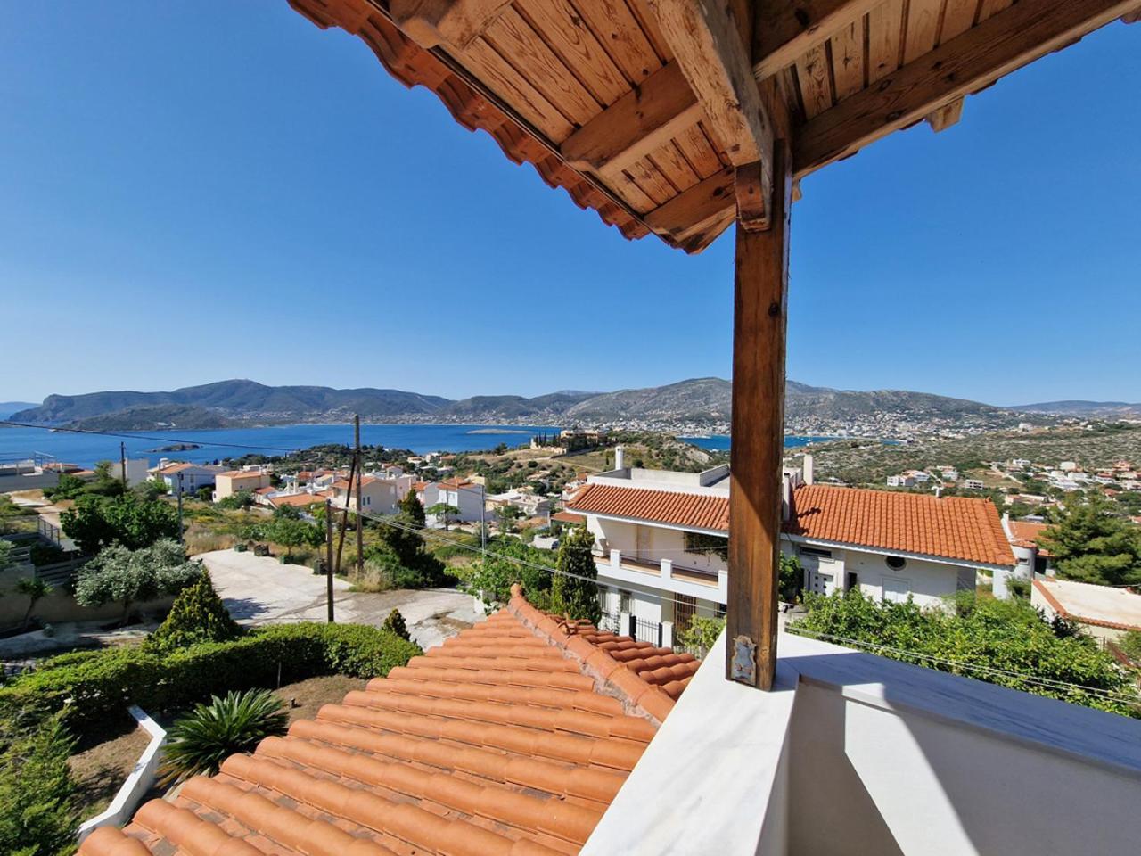 The Mirador Boutique Villa With Scenic Sea View Porto Rafti Exterior photo