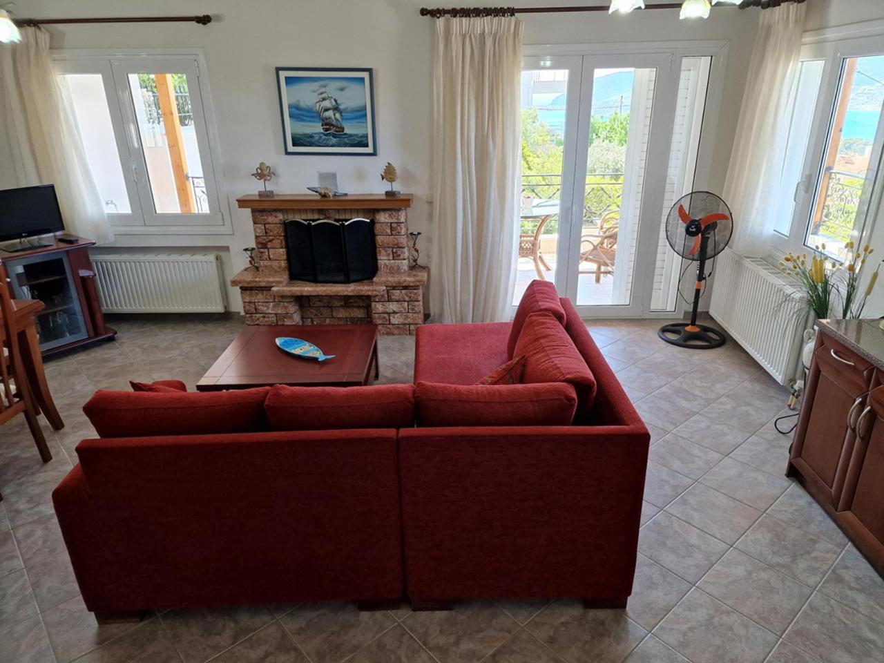 The Mirador Boutique Villa With Scenic Sea View Porto Rafti Exterior photo